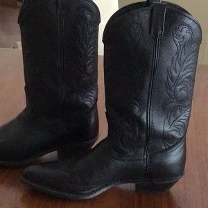 Women’s cowboy boots black Miss Rodeo USA Acme